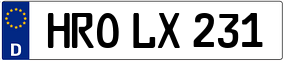 Trailer License Plate